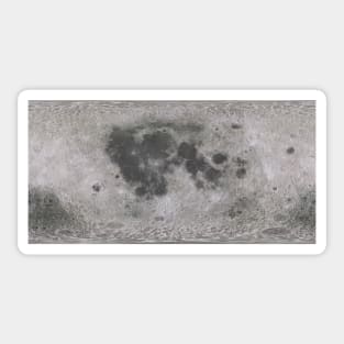 Moon Surface from Space with Craters Sticker